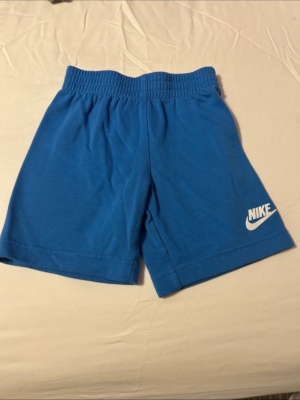 Nike Royal Blue Boys' Athletic Shorts with White Swoosh